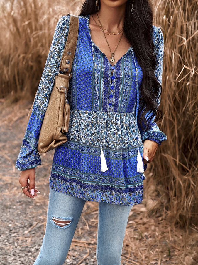 Modern ethnic blouse