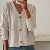 PureWear® - Plain long-sleeved cardigan