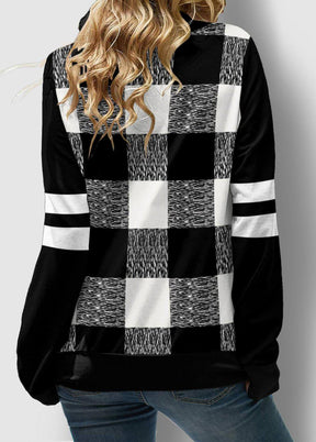 FallStil® - Black and white checkerboard hoodie