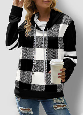 FallStil® - Black and white checkerboard hoodie