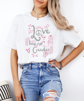 Love Has No Gender | Statement Shirt | LGBTQ+ Pride Design | Baumwoll T-Shirt