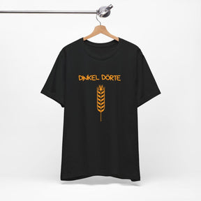 Dinkel Dörte | Lustiges Statement T-Shirt | Herbstliches Baumwoll-Shirt mit Weizen-Design