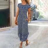 Ethnic print maxi dress