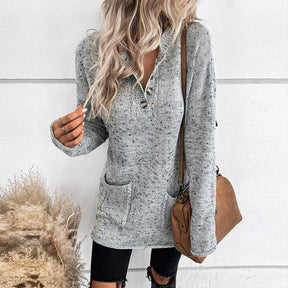 Reverie® - Elegant long-sleeved V-neck sweater