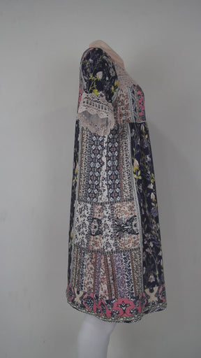 Vintage tunic dress floral